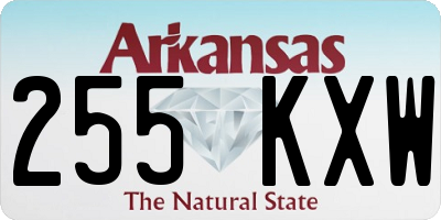 AR license plate 255KXW