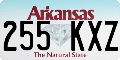AR license plate 255KXZ