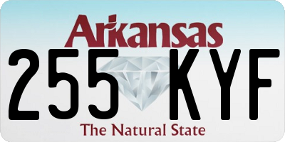 AR license plate 255KYF