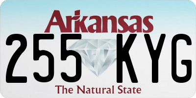 AR license plate 255KYG