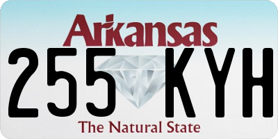 AR license plate 255KYH