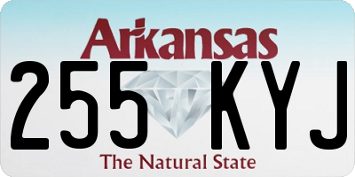 AR license plate 255KYJ