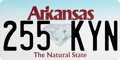AR license plate 255KYN