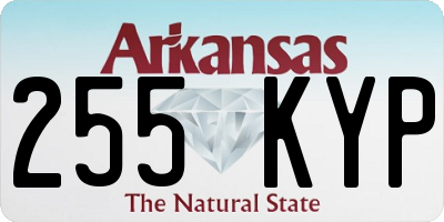 AR license plate 255KYP
