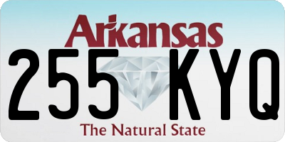 AR license plate 255KYQ
