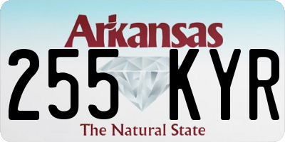 AR license plate 255KYR