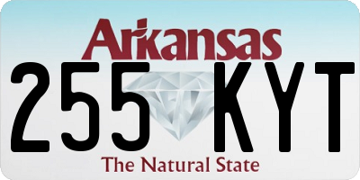 AR license plate 255KYT