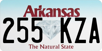 AR license plate 255KZA