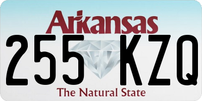 AR license plate 255KZQ