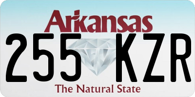 AR license plate 255KZR
