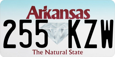 AR license plate 255KZW