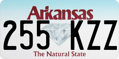AR license plate 255KZZ