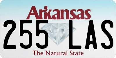 AR license plate 255LAS