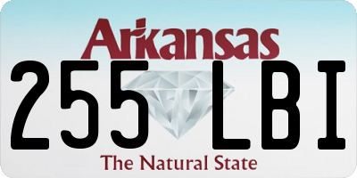 AR license plate 255LBI
