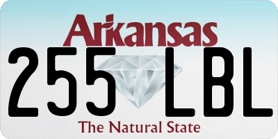 AR license plate 255LBL