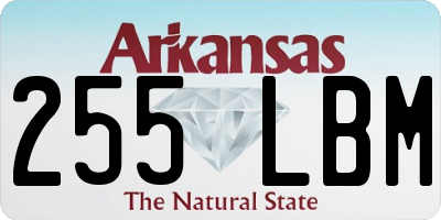 AR license plate 255LBM