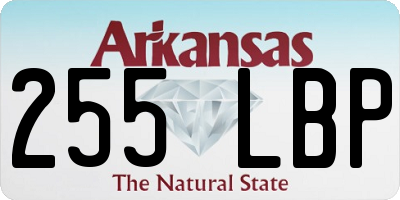 AR license plate 255LBP