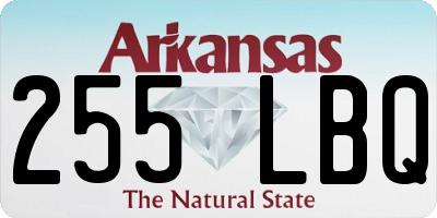 AR license plate 255LBQ