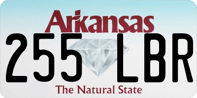 AR license plate 255LBR