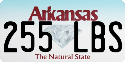 AR license plate 255LBS