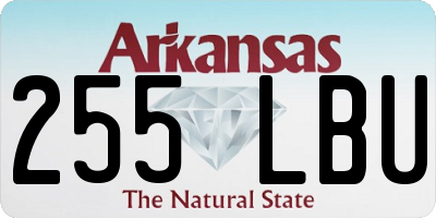 AR license plate 255LBU