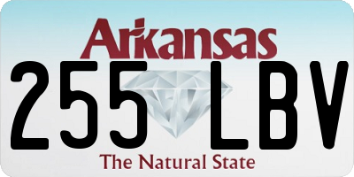 AR license plate 255LBV