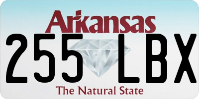 AR license plate 255LBX