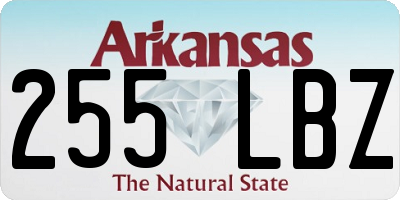 AR license plate 255LBZ