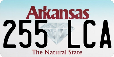 AR license plate 255LCA