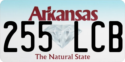 AR license plate 255LCB