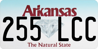 AR license plate 255LCC