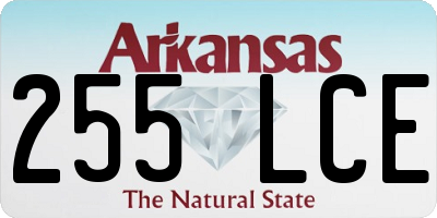 AR license plate 255LCE