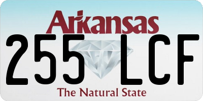 AR license plate 255LCF