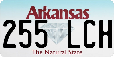 AR license plate 255LCH