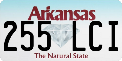 AR license plate 255LCI