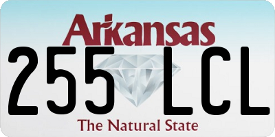 AR license plate 255LCL