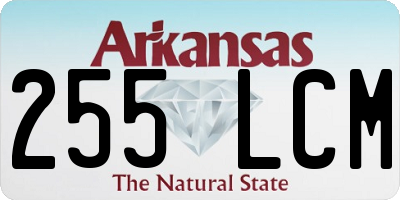 AR license plate 255LCM