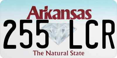 AR license plate 255LCR
