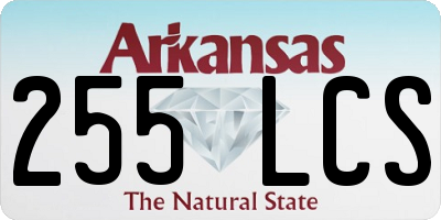 AR license plate 255LCS