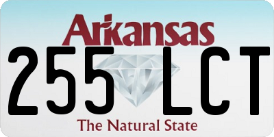 AR license plate 255LCT