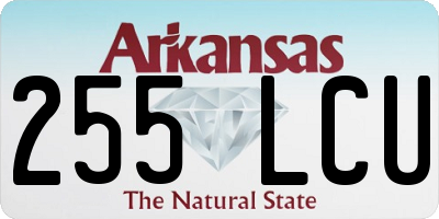 AR license plate 255LCU