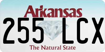 AR license plate 255LCX