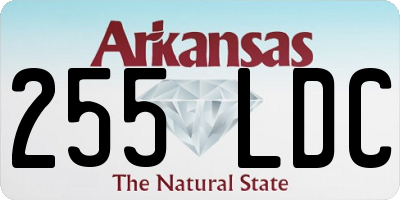 AR license plate 255LDC