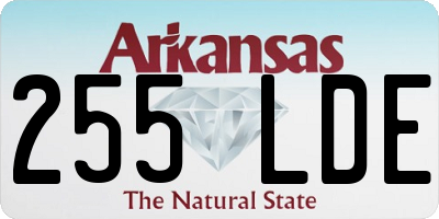 AR license plate 255LDE