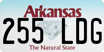 AR license plate 255LDG
