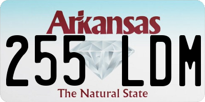 AR license plate 255LDM