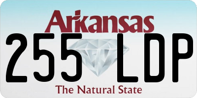 AR license plate 255LDP
