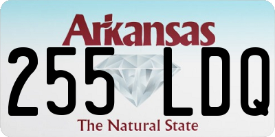 AR license plate 255LDQ