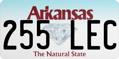 AR license plate 255LEC