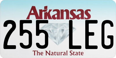 AR license plate 255LEG